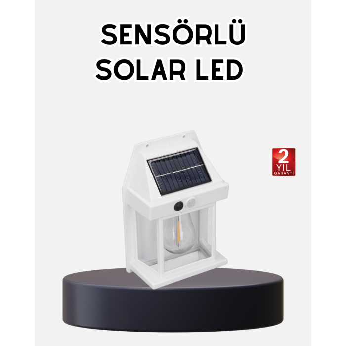Solar Sensörlü Dış Mekan Lamba 3 Işık Modlu ve IP65 Dayanıklı - Lisinya