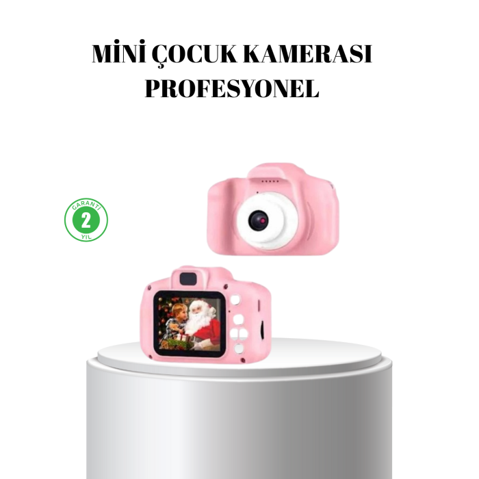 Pembe Mini 1080p HD Çocuk Kamera – 8MP, Video Kaydı,TF Kart Destekli - Lisinya