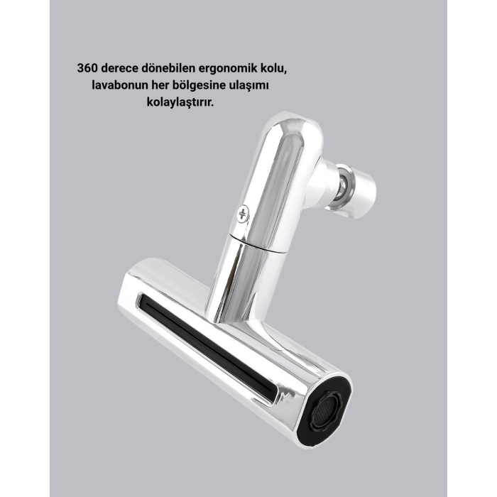 4 Fonksiyonlu Musluk Başlığı 360 Derece Dönebilen ve Su Tasarruflu - Lisinya