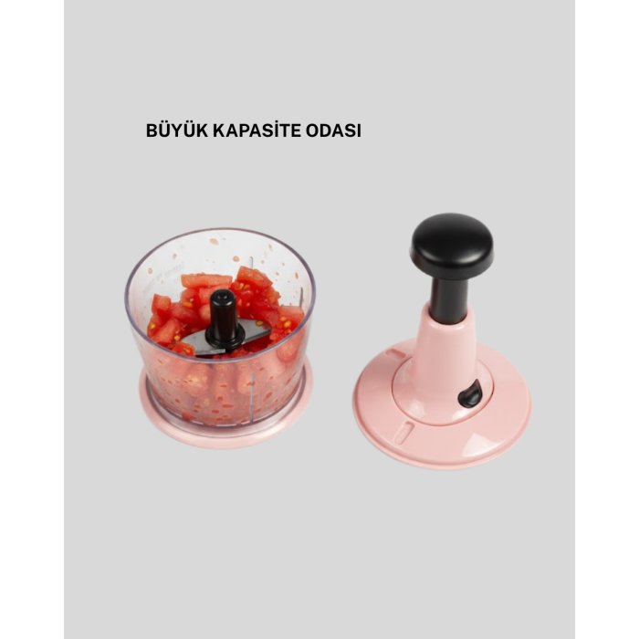 Manuel Sebze Rondosu Pratik Bas Kes Doğrayıcı - Lisinya