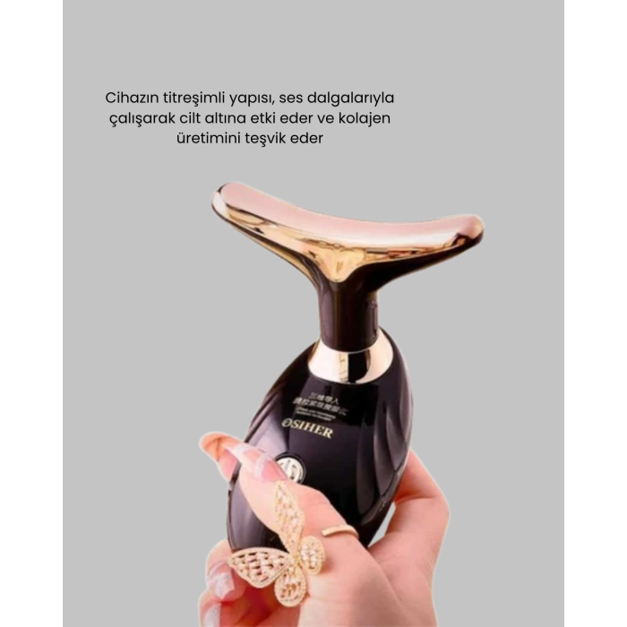 Titreşimli Cilt Gençleştirme Cihazı Yüz ve Boyun Sıkılaştırıcı - Lisinya