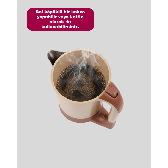 Mini Türk Kahvesi Makinesi Kettle Fonksiyonlu - Lisinya