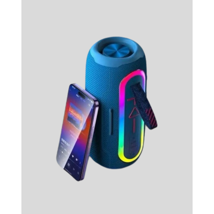 Mini Mavi Bluetooth Hoparlör Şık Görünüm ve Taşınabilir Güçlü Ses - Lisinya