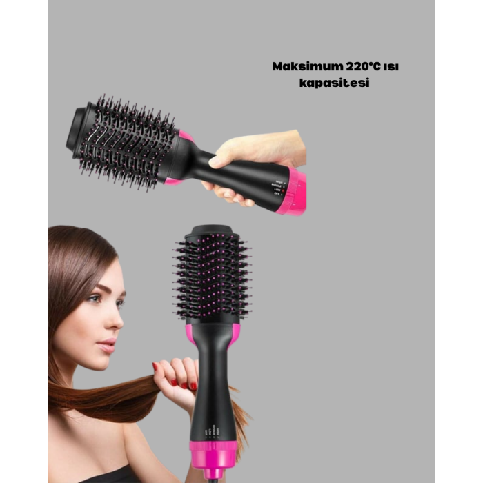 1200W Fön Tarağı – 3 Isı Ayarı, Negatif İyonlu, Hızlı ve Pürüzsüz Sonuç - Lisinya