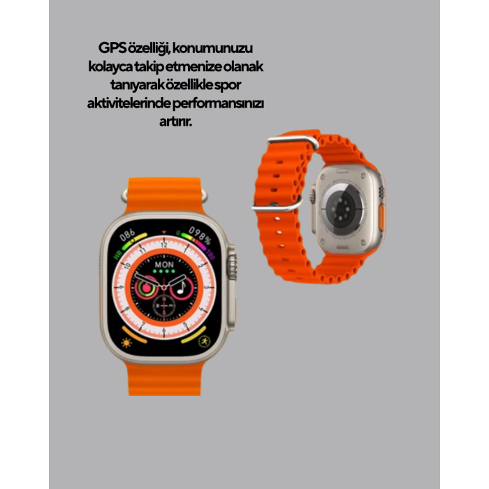 Akıllı Saat – Nabız Ölçer, Uyku Takibi, GPS, Suya Dayanıklı Tasarım - Lisinya