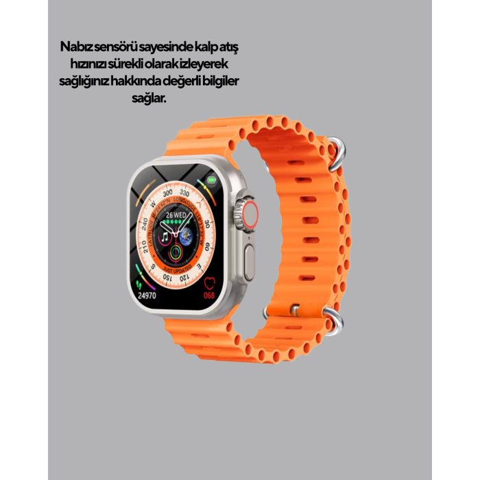Akıllı Saat – Nabız Ölçer, Uyku Takibi, GPS, Suya Dayanıklı Tasarım - Lisinya