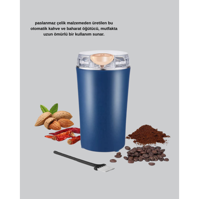 Paslanmaz Çelik Kahve ve Baharat Öğütücü – Otomatik Mekanizma - Lisinya