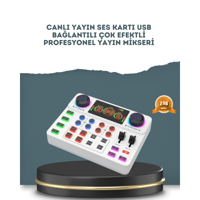 Gürültü Engelleme Özellikli Canlı Yayın Ses Kartı - Lisinya