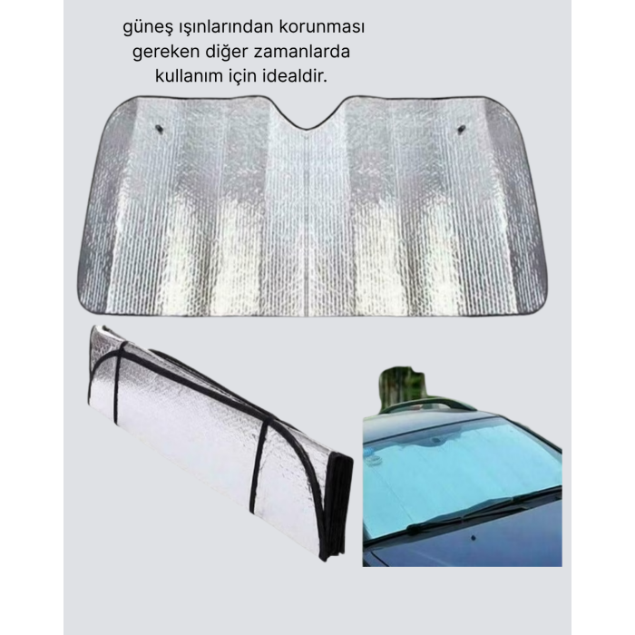 Araba Güneşliği Alüminyum Yansıtıcı Yüzeyle Etkili Isı Koruması - Lisinya
