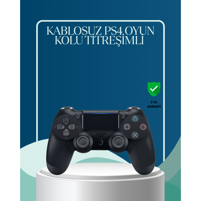 Kablosuz PS4 Oyun Kolu Çift Motor Titreşimli Uzun Bataryalı - Lisinya