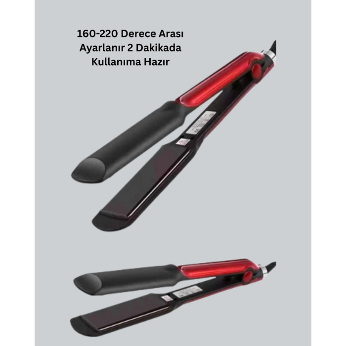 Elektriklenmeyi Azaltan İyonlu Saç Düzleştirici – Titanyum Plaka ve Şık Tasarım - Lisinya