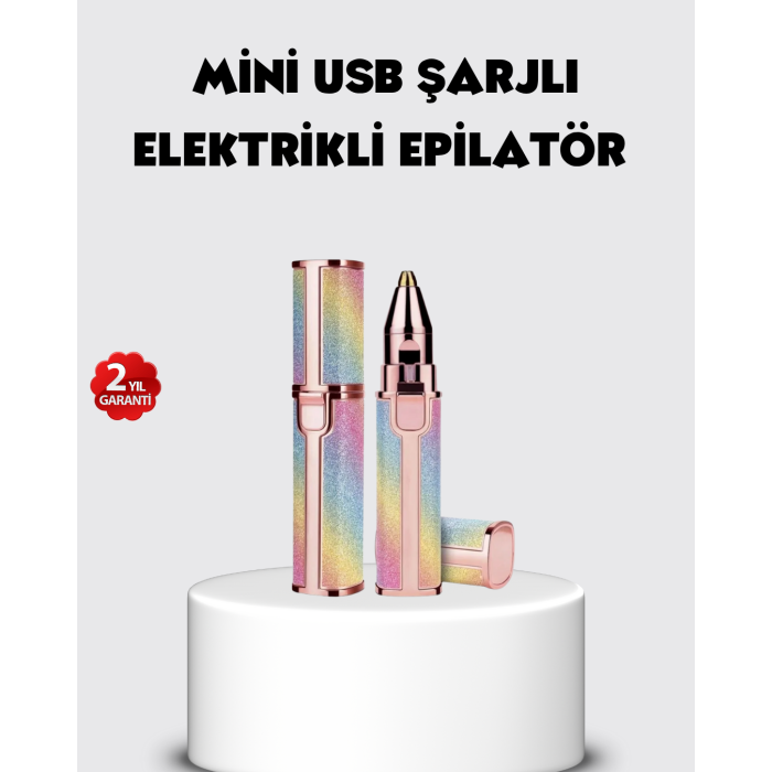 USB Şarjlı Kaş ve Yüz Tüy Alma Cihazı – Taşınabilir ve Acısız Kullanım - Lisinya