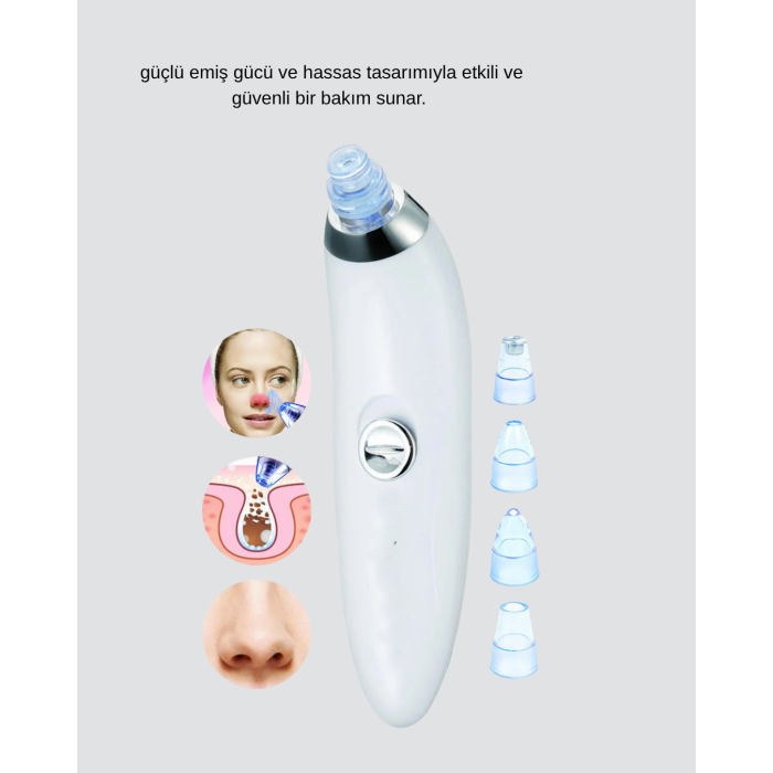 Siyah Nokta ve Gözenek Temizleyici Vakumlu Cihaz – Masajlı Derin Temizlik Teknolojisi - Lisinya