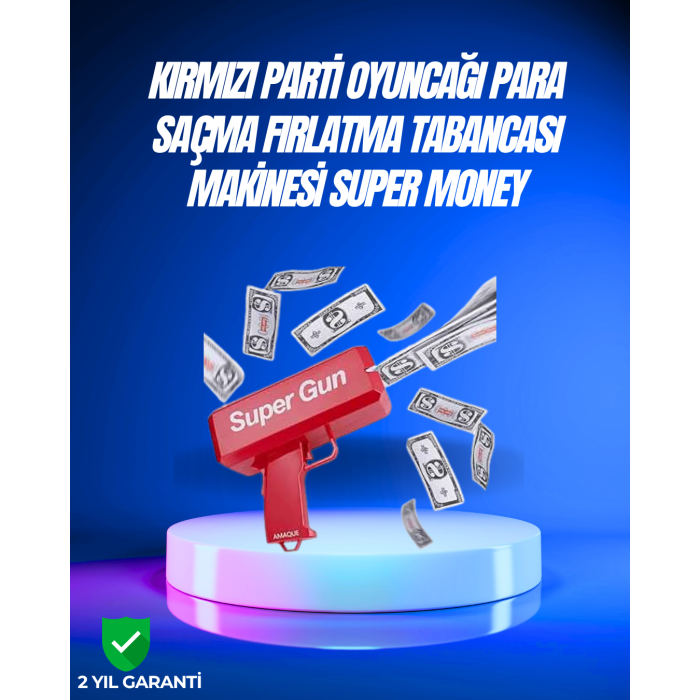 Dolar Boyutunda Kâğıt Atışı Yapan Pil ile Çalışan Oyuncak Tabanca - Lisinya