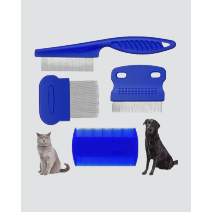 4’lü Kedi Köpek Tüy Temizleme Seti – Paslanmaz Çelik,Ergonomik ve Uzun Ömürlü - Lisinya