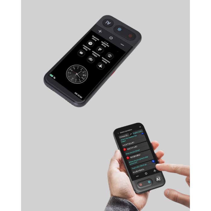 Taşınabilir Akıllı Sesli Çeviri Cihazı – 139 Dil Desteği, Dokunmatik Ekran - Lisinya