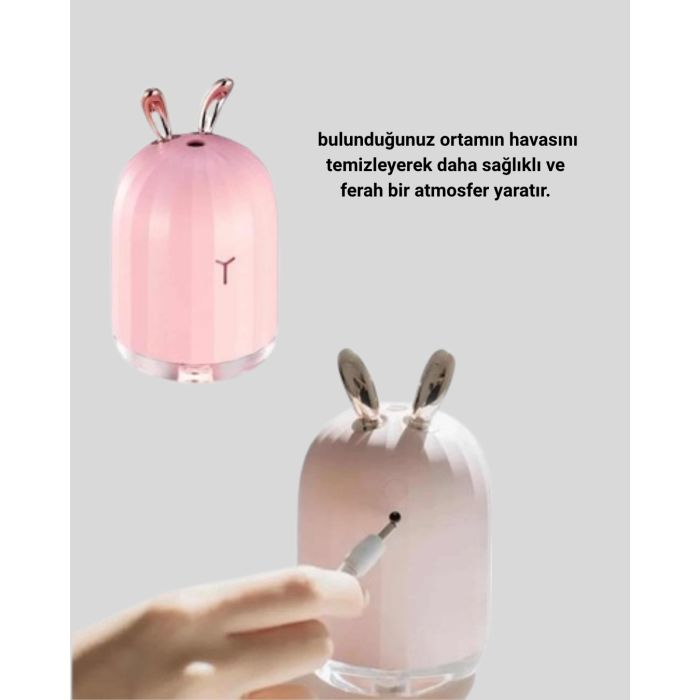 Ultrasonik Hava Nemlendirici – Sessiz Çalışan, Su Bazlı, Ferahlatıcı Buhar Difüzör - Lisinya