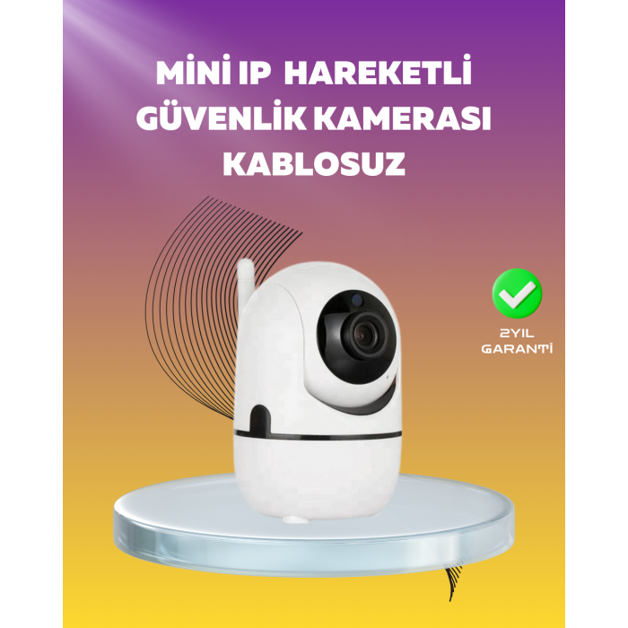 1080P WiFi Akıllı Güvenlik Kamerası – Pan & Tilt, Hareket Takip ve İki Yönlü Ses - Lisinya
