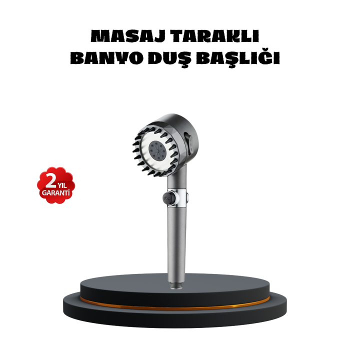 Masaj Uçlu Yüksek Basınçlı Duş Başlığı Spa Etkili - Lisinya