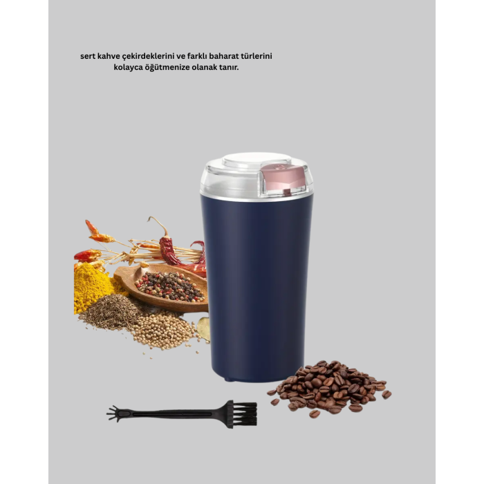 Kahve ve Baharat Öğütücü Otomatik Mekanizmalı Dayanıklı Çelik - Lisinya