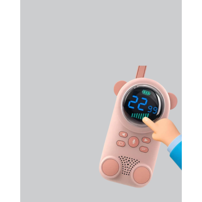 Uzun Menzilli Bebek Telsizi 1-3 Km Çekim 22 Kanal LCD Ekran VOX Şarjlı - Lisinya