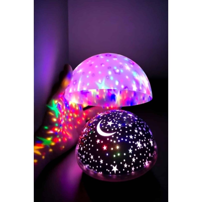 Mavi ve Mor Işıklı Projeksiyon Lambası - Lisinya