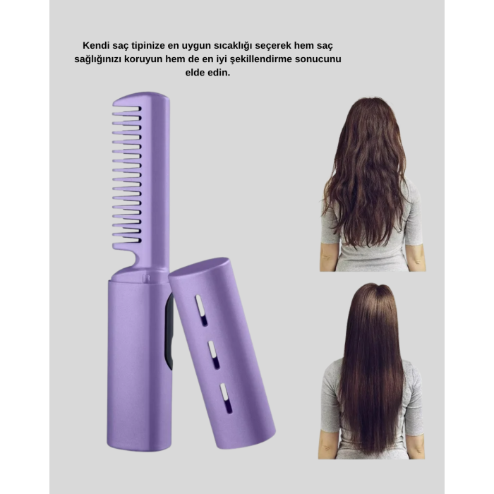 Isı Ayarlı Saç Düzleştirici – Her Saç Tipine Uygun Hassas Sıcaklık Kontrolü - Lisinya
