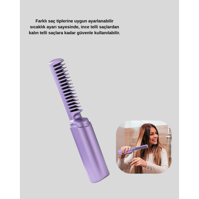 Isı Ayarlı Saç Düzleştirici – Her Saç Tipine Uygun Hassas Sıcaklık Kontrolü - Lisinya