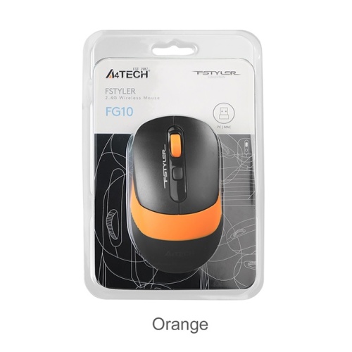 A4-TECH  fg10 2000 dpı kablosuz turuncu mouse
