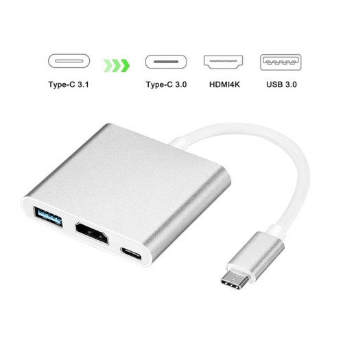 CODEGEN (CDG-CNV39) USB3.1 TYPE-C TO USB3.0 TYPE-C/HDMI/USB3.0 HUB