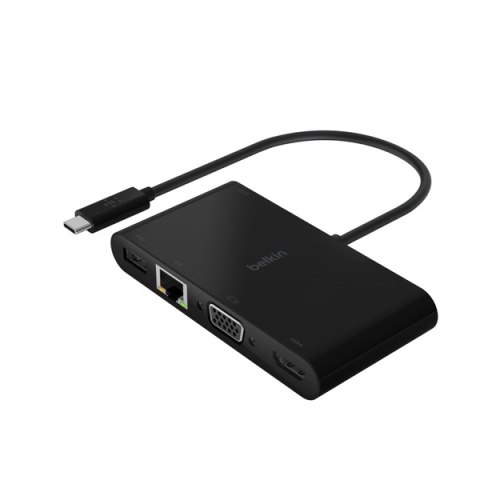 BELKIN USB-C Multimedia + Charge Adapter (100W) AVC004BTBK