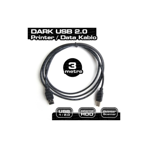 DARK DK-CB-USB2PRNL300 USB 2.0 3 M PRINTER VE DATA KABLOSU