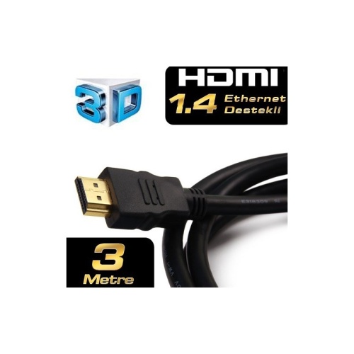 Dark Dark DK-HD-CV14L300A90 3 Metre HDMI Kablo Altın