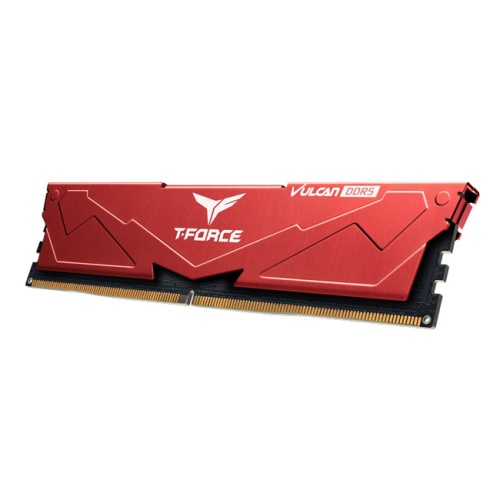 TEAM Team T-Force Vulcan Red 16GB(1x16GB) 6000Mhz DDR5 CL38 Gaming Ram (FLRD516G6000HC38A01)