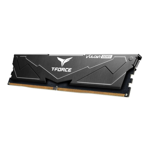 TEAM Team T-Force Vulcan Black 16GB(1x16GB) 6000Mhz DDR5 CL38 Gaming Ram (FLBD516G6000HC38A01)