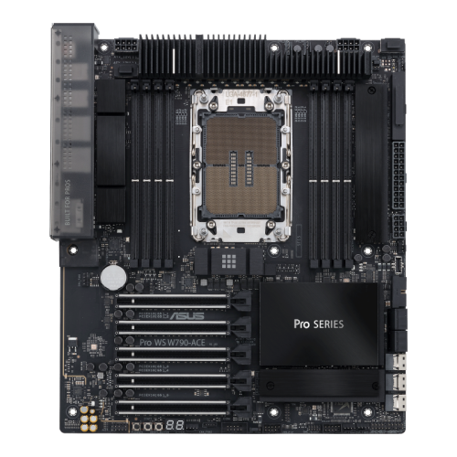 ASUS  PRO WS W790-ACE Intel W790 LGA4677 DDR5 6800 2x M2 USB3.2 10Gbit-2.5Gbit LAN CEB 2048GB ram desteği 3 x SlimSAS desteği Ücretsiz Uzaktan Yönetim Yazılımı