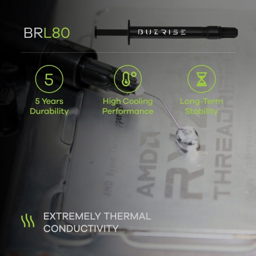 BUZRISE BRL80 1gr Yüksek Performanslı Sıvı Metal 80W/m.k