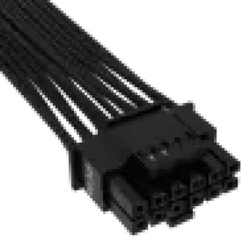CORSAIR  POWER CORD - CP-8920331 Premium Kumaş Giydirme 12+4pin PCIe Gen 5 12VHPWR 600W Kablo, Type 4, Siyah