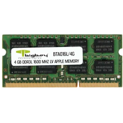BIGBOY BTA016L/4 Bigboy Apple 4GB DDR3 1600MHz CL11 LV Notebook Belleği