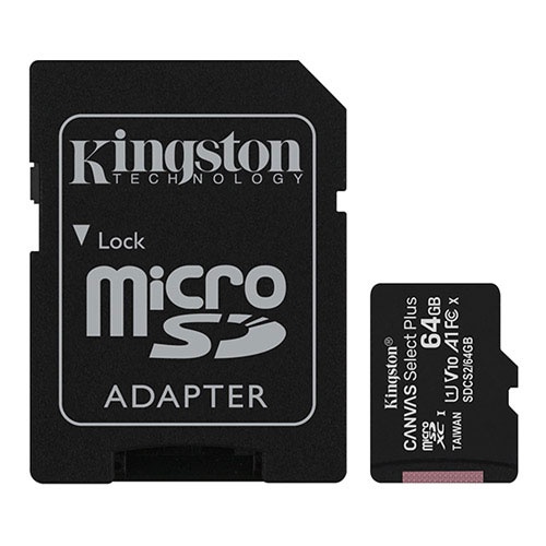 KINGSTON 64GB Micro SD Canvas 100MB/s SDCS2/64GB