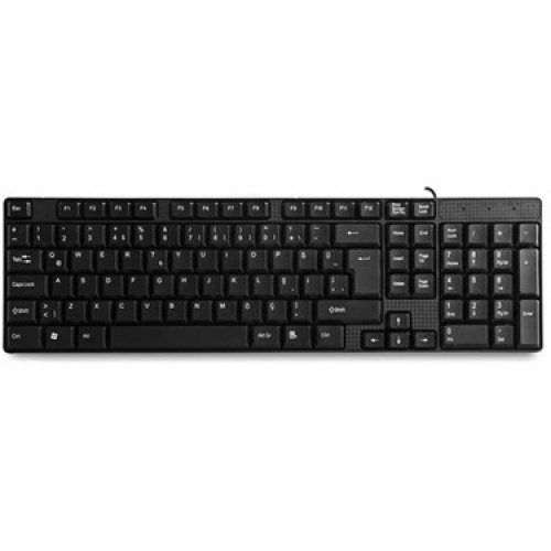 EVEREST KB-871U Kablolu, USB, Q, TR Standart Klavye, Siyah