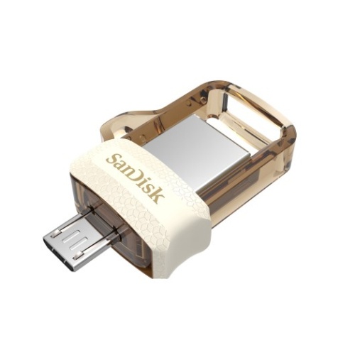SANDISK 32 GB USB 3.0  ULTRA DUAL DRIVE M3.0 OTG GOLD (SDDD3-032G-G46GW)