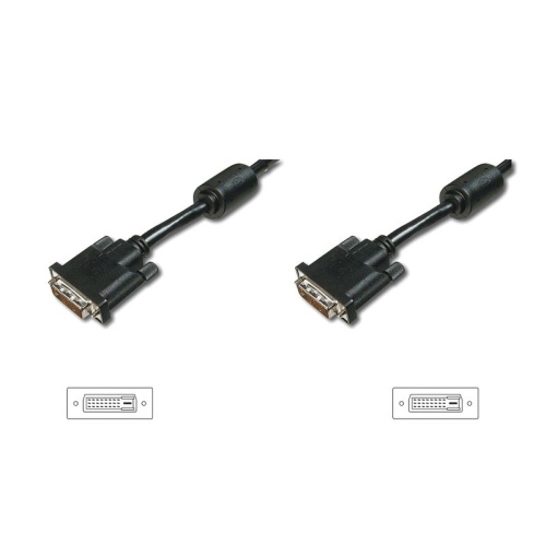 ASSMANN DVI bağlantı kablosu, DVI (24+1) , 2x ferrit M/M, 2.0m, DVI-D Dual Link, b AK-320101-020-S