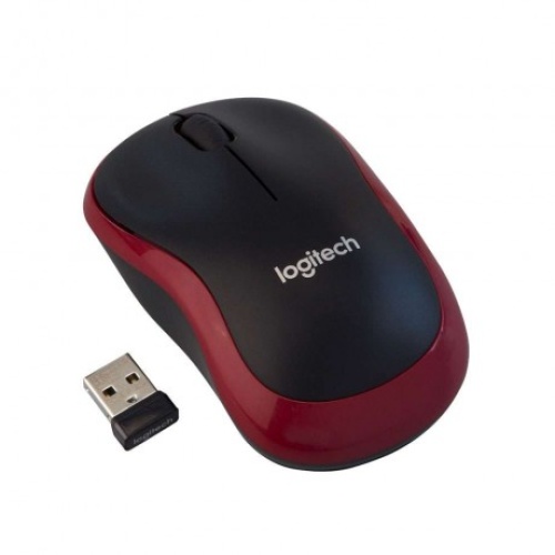 LOGITECH M185 Nano USB Kablosuz Mouse Kırmızı (910-002237)