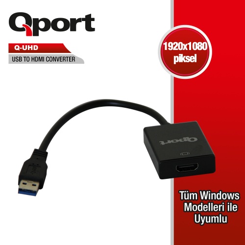 QPORT (Q-UHD) USB3.0 TO HDMI CEVIRICI