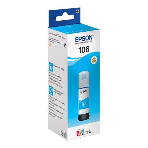EPSON C13T00R240 Ecotank 106 Mavi/Cyan Mürekkep Şişe İnkjet Kartuş