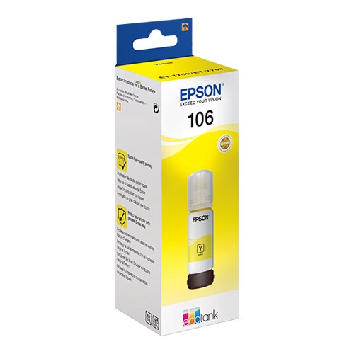 EPSON C13T00R440 Ecotank 106 Sarı/Yellow Mürekkep Şişe İnkjet Kartuş