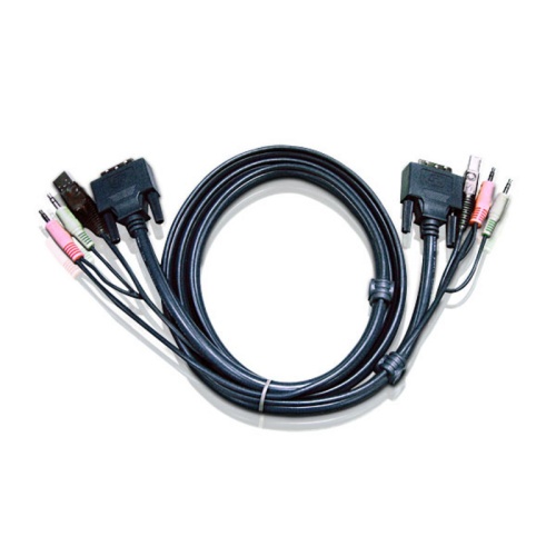 ATEN 2L-7D02UD 1 8M USB DVI-D DUAL LINK KVM CABLE