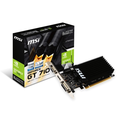 MSI GT710 2GB (GT 710 2GD3H LP) GDDR3 64BIT HDMI/DVI/VGA