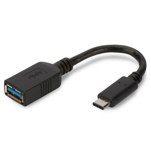 ASSMANN USB C tipi adaptör kablosu, OTG,C-A tipi M/F, 0,15m3A, 5GB, 3.0 Version, AK-300315-001-S